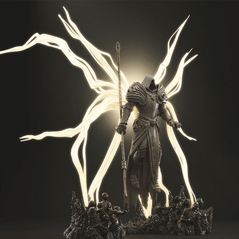 Archangel of Light 3D Printable Statue STL File - Image 2