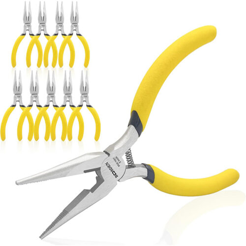 Long Nose Pliers Set with Side Cutter